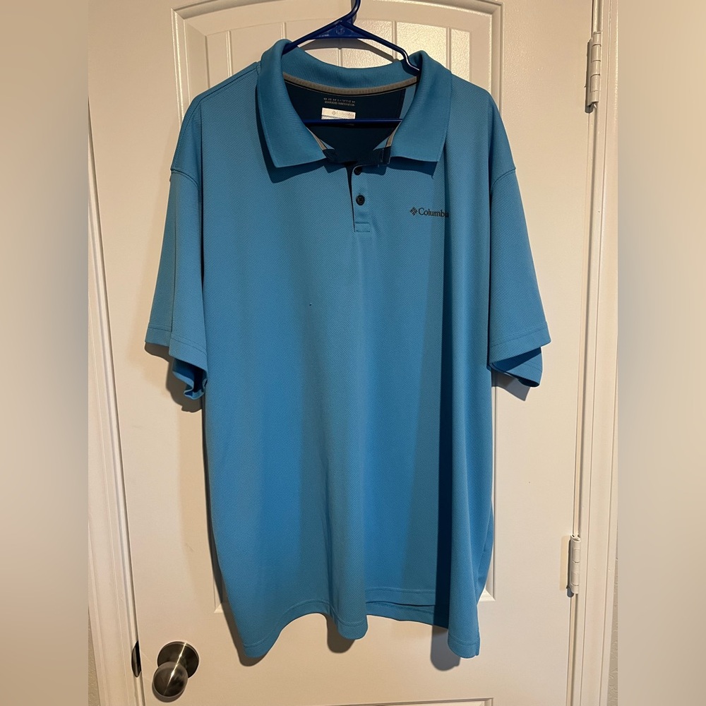 Columbia Men's Sky Blue Polo Shirt